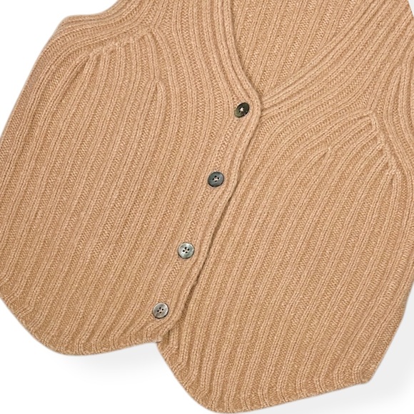 FAVORITE DAUGHTER The Knit Favorite Vest, Wool/Cashmere Mauve, XS - Picture 13 of 14